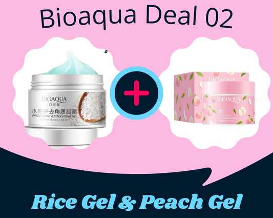 ( Bioaqua deal 02 )Bioaqua Rice Gel and Peach Gel Extract Acid Exfoliating Face Gel Cream (140g)