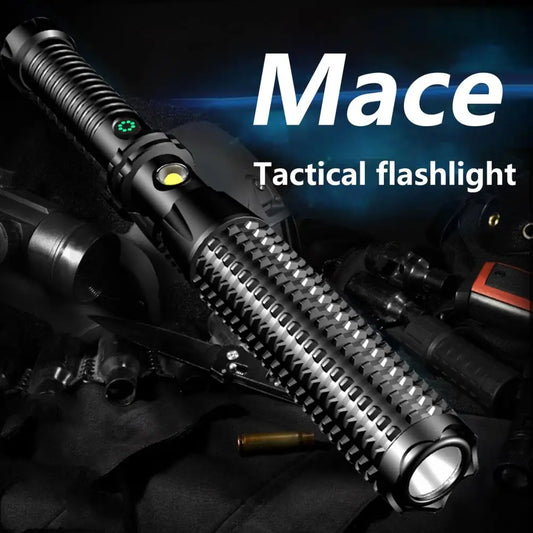 Tactical Rechargeable Flashlight | Outdoor Self defense LED Flashlight |  Multipurpose Emergency Equipment