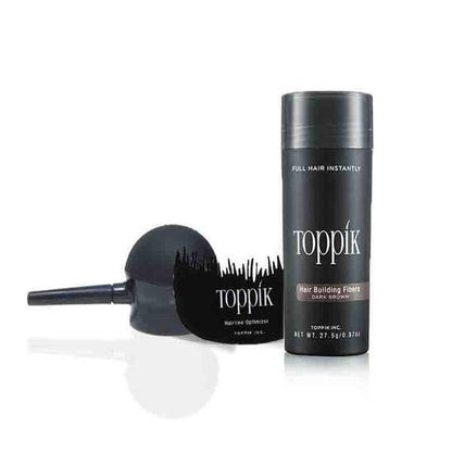 Toppik Pack of 3 - Fiber 27.5gm + Toppik Hair Comb + Toppik Applicator - BLACK and DARK BROW