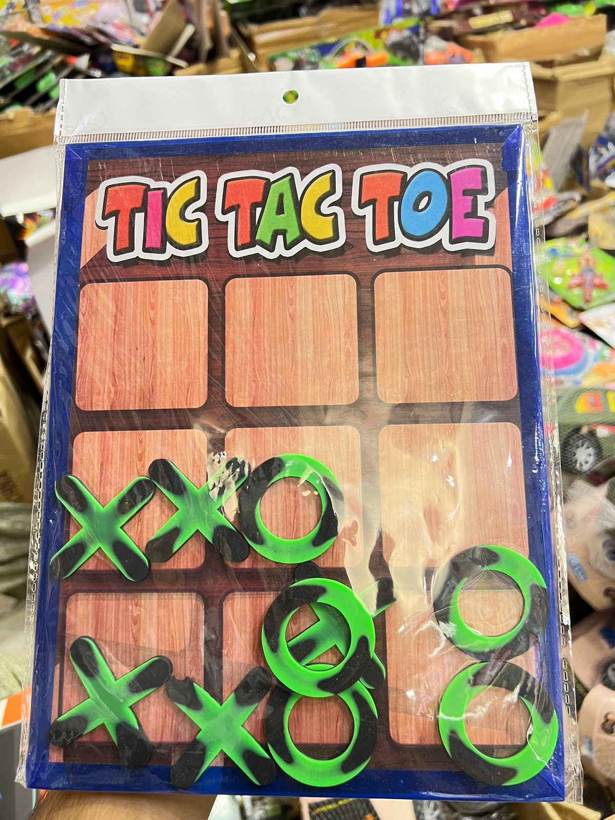 Wooden tic tac toy