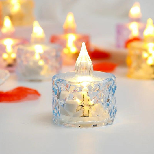 Warm White Flameless Led Tealight Candle Decorative Battery Operated Tea Lights