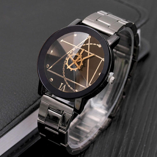 Stainless Steel Quartz Wrist Watch For Men - Without Box