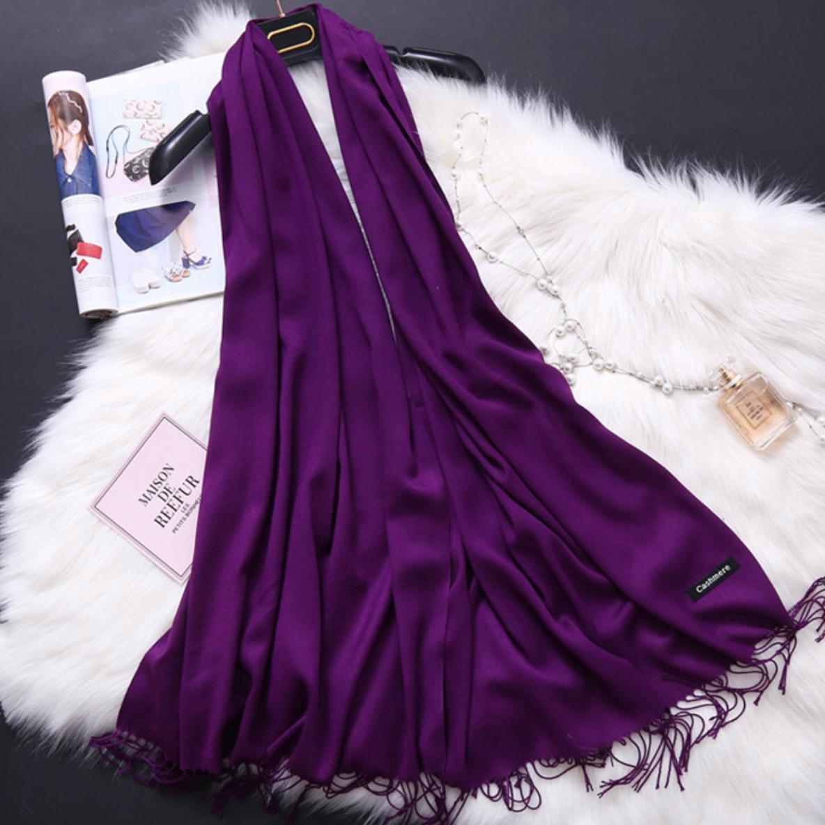 Women Warm Winter Design Shawl Scarf  Wrap Stole Weight less Peshmina wool 100% Cashmere ( Peshmina wool )