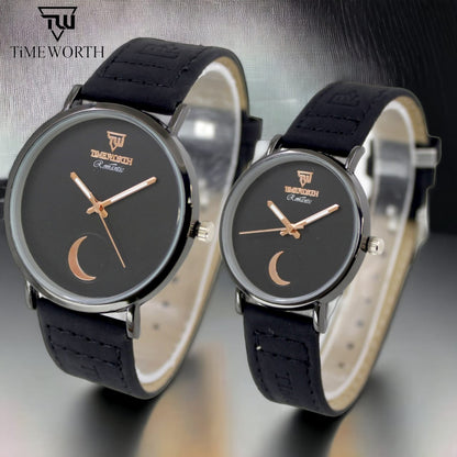 Timeworth Pair Strap Watch New Design (Random Color)