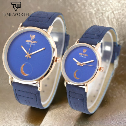 Timeworth Pair Strap Watch New Design (Random Color)