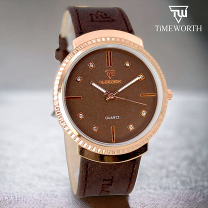 Timeworth Round Quartz Dial Watch