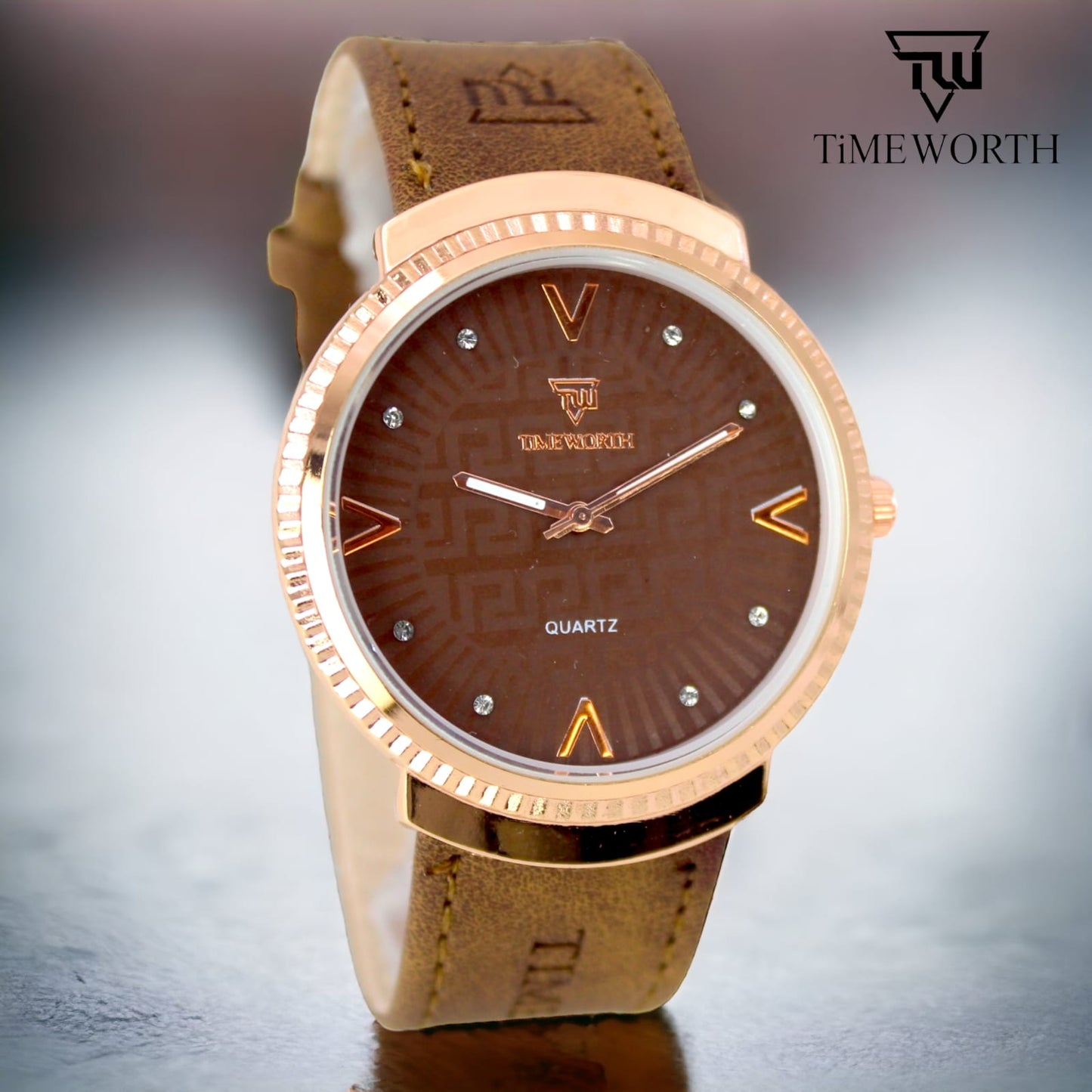 Timeworth Quartz Round Dial Watch