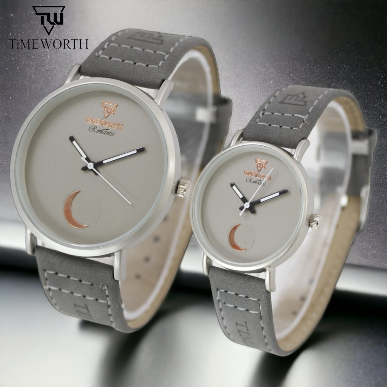 Timeworth Pair Strap Watch New Design (Random Color)