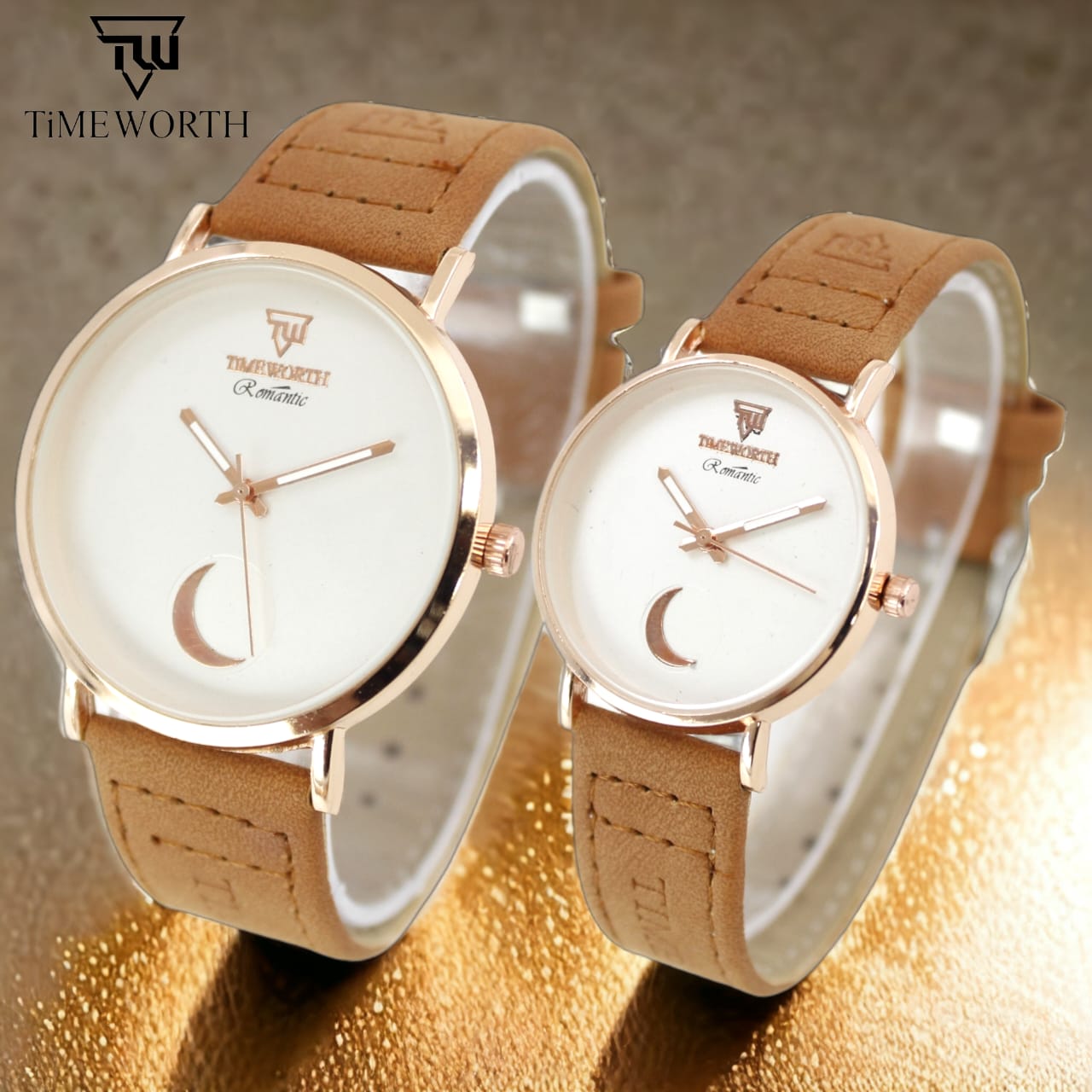 Timeworth Pair Strap Watch New Design (Random Color)