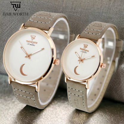 Timeworth Pair Strap Watch New Design (Random Color)